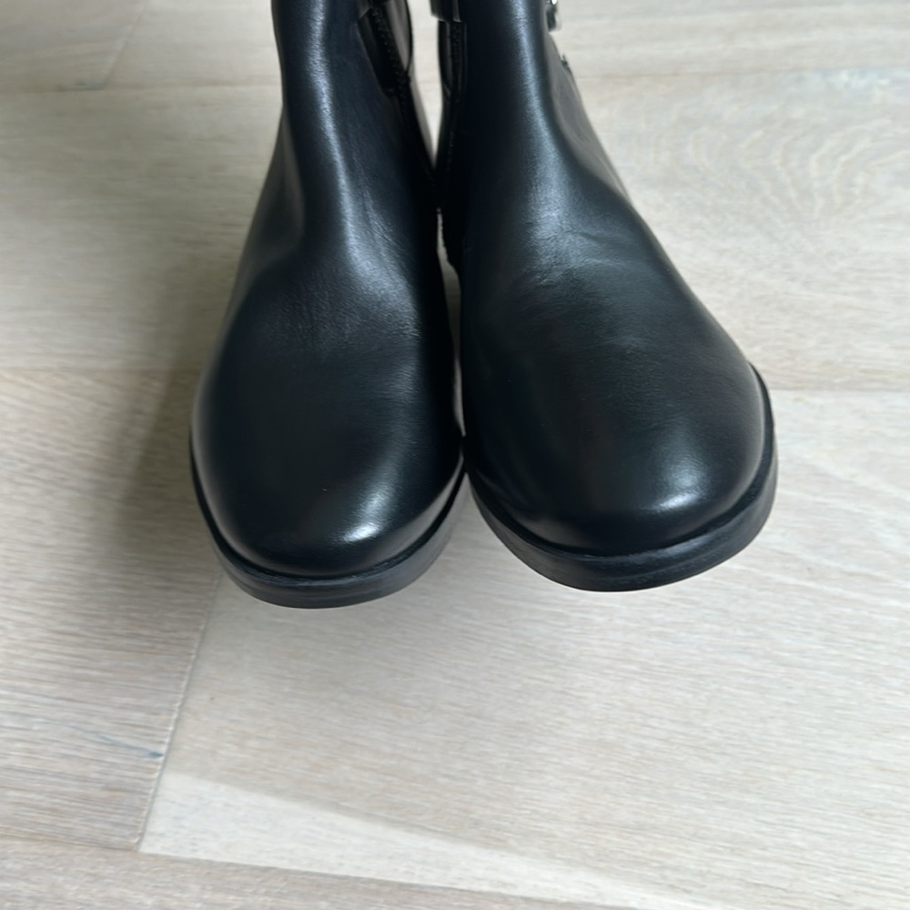 Michael Kors Tall Black Leather Riding Boots - Picture 6 of 11